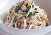 Fettuccine Carbonara con Gorgonzola