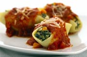 Pasta Shells Stuffed with Spinach and Ricotta