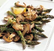 Roasted Wild Mushroom and Asparagus