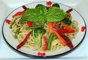 Capellini Pesto Primavera