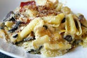 Castellane with Sausage, Peppers and Cherry Tomatoes
