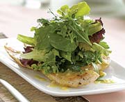 Grilled Chicken with Arugula and Lemon Vinaigrette