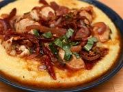 Chicken with Polenta, Pancetta and Sun-Dried Tomatoes