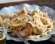 Fettuccine with Artichokes