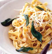 Fettuccine with Brown Butter and Sage
