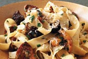 Fettuccine with Wild Mushroom Sauce