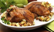 Cornish Game Hens with Garlic and Rosemary