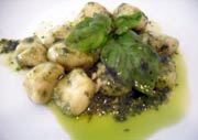 Potato Gnocchi with Pesto Sauce