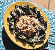 Fettuccine with Sausage, Sage, and Garlic