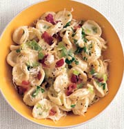 Orecchiette Carbonara with Leeks