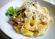 Pappardelle with Mushroom Sauce