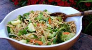 Pasta with Spring Vegetables and Prosciutto