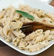 Penne with Almonds and Cream
