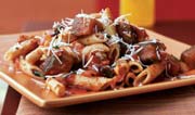Penne with Grilled Tomatoes and Eggplant