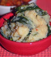 Creamy Baked Polenta with Herbs and Green Onions
