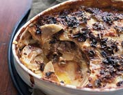 Potato Gratin with Mascarpone and Porcini Mushrooms