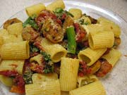 Rigatoni with Hot Sausage and Fennel