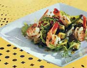 Shrimp Salad with Zucchini and Basil