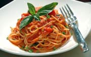 Spaghetti With Raw Tomato