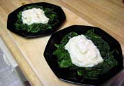 Spinach In White Butter Sauce