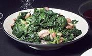 Mushrooms and Spinach with Truffle Oil