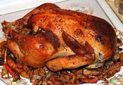 Stuffed Turkey with Red Onions and Oregano