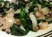 Sauteed Swiss Chard with Onions