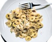 Tortellini with Porcini Mushroom Sauce