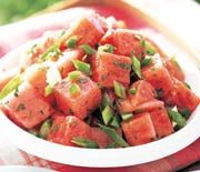 Watermelon, Onion, and Mint Salad