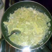 Zucchine In Egg Sauce