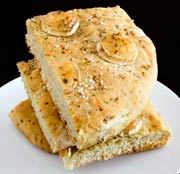 Zucchini and Goat Cheese Focaccia
